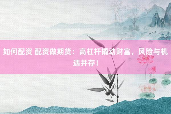 如何配资 配资做期货：高杠杆撬动财富，风险与机遇并存！