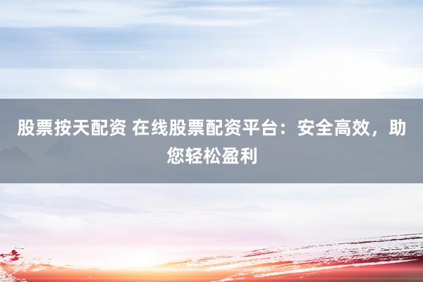 股票按天配资 在线股票配资平台：安全高效，助您轻松盈利