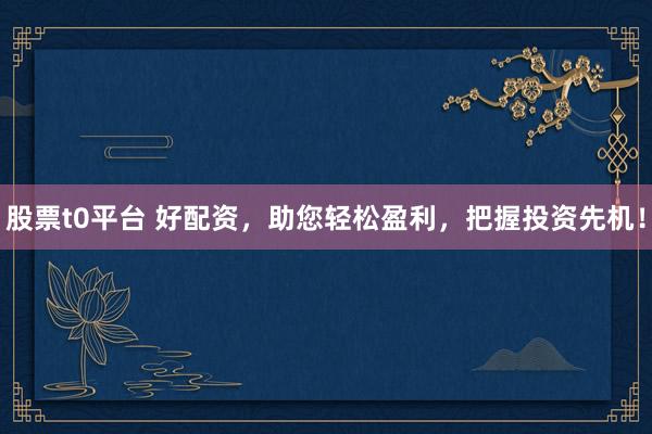 股票t0平台 好配资，助您轻松盈利，把握投资先机！