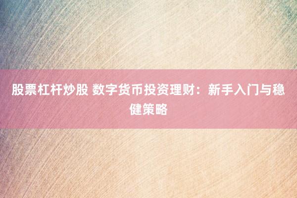 股票杠杆炒股 数字货币投资理财：新手入门与稳健策略