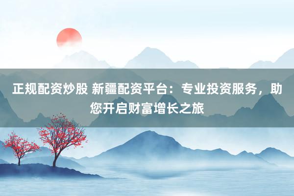 正规配资炒股 新疆配资平台：专业投资服务，助您开启财富增长之旅