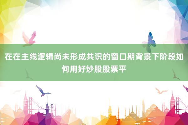 在在主线逻辑尚未形成共识的窗口期背景下阶段如何用好炒股股票平