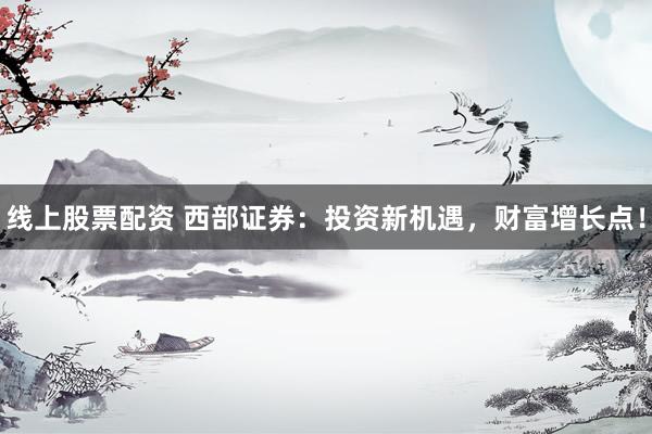 线上股票配资 西部证券：投资新机遇，财富增长点！