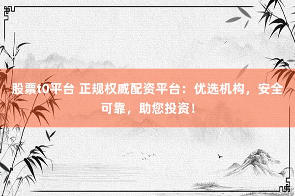 股票t0平台 正规权威配资平台:优选机构,安全可靠,助您投资!