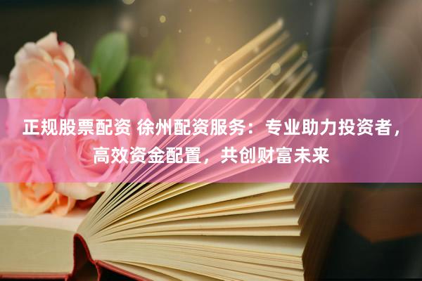 正规股票配资 徐州配资服务：专业助力投资者，高效资金配置，共创财富未来